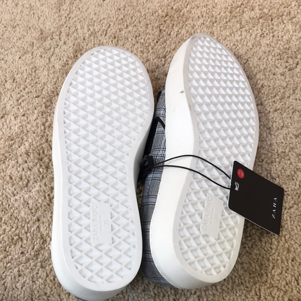 New! ZARA size 6 grey embellished loafers - Picture 6 of 8